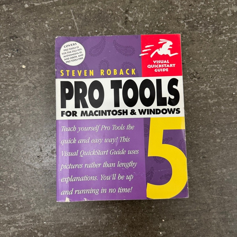 Peachpit Press Pro Tools 5 Book Unisex OS Purple Good Visual QuickStart Guide